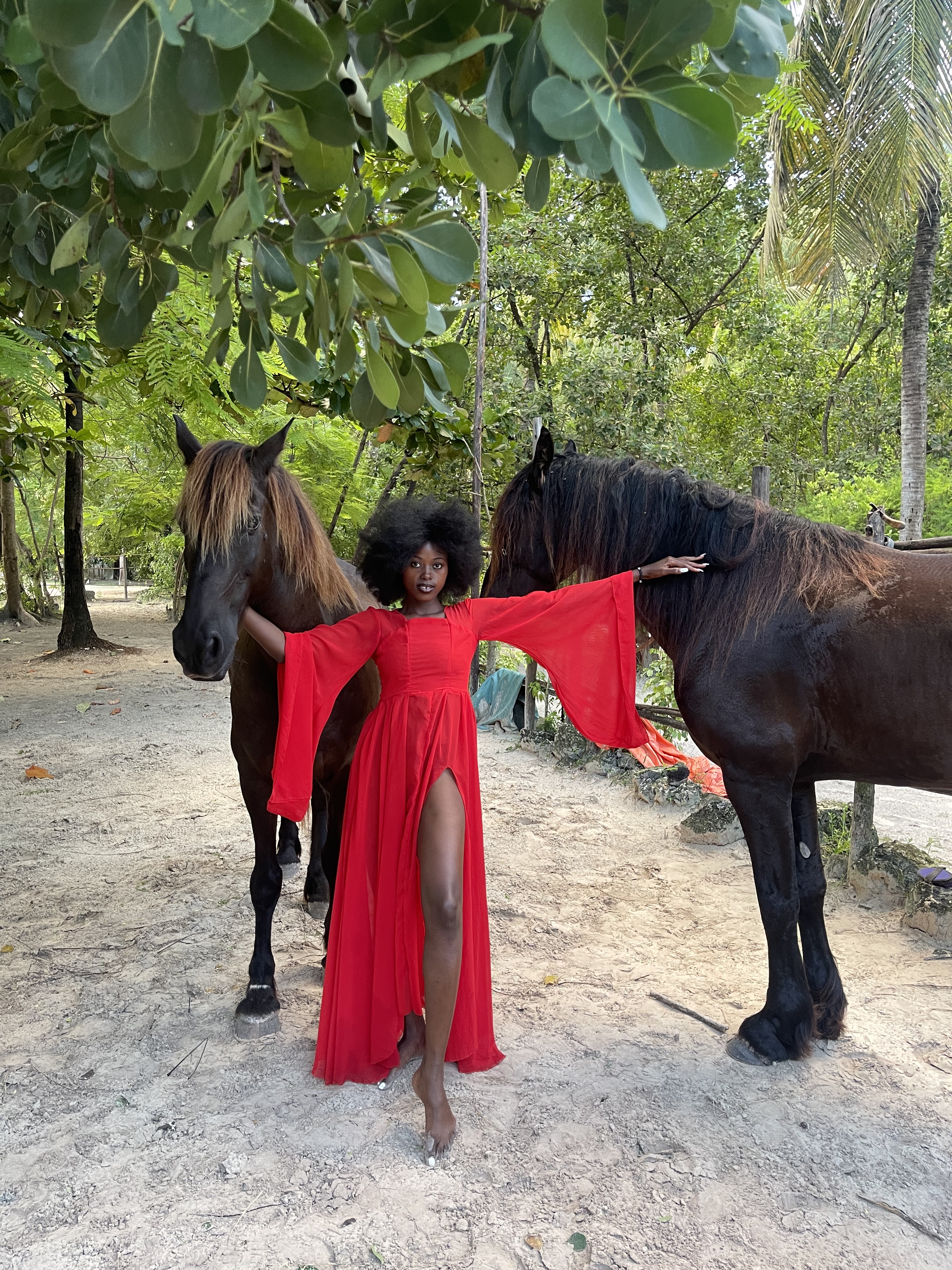 Editorial shoot featuring Evening outfit