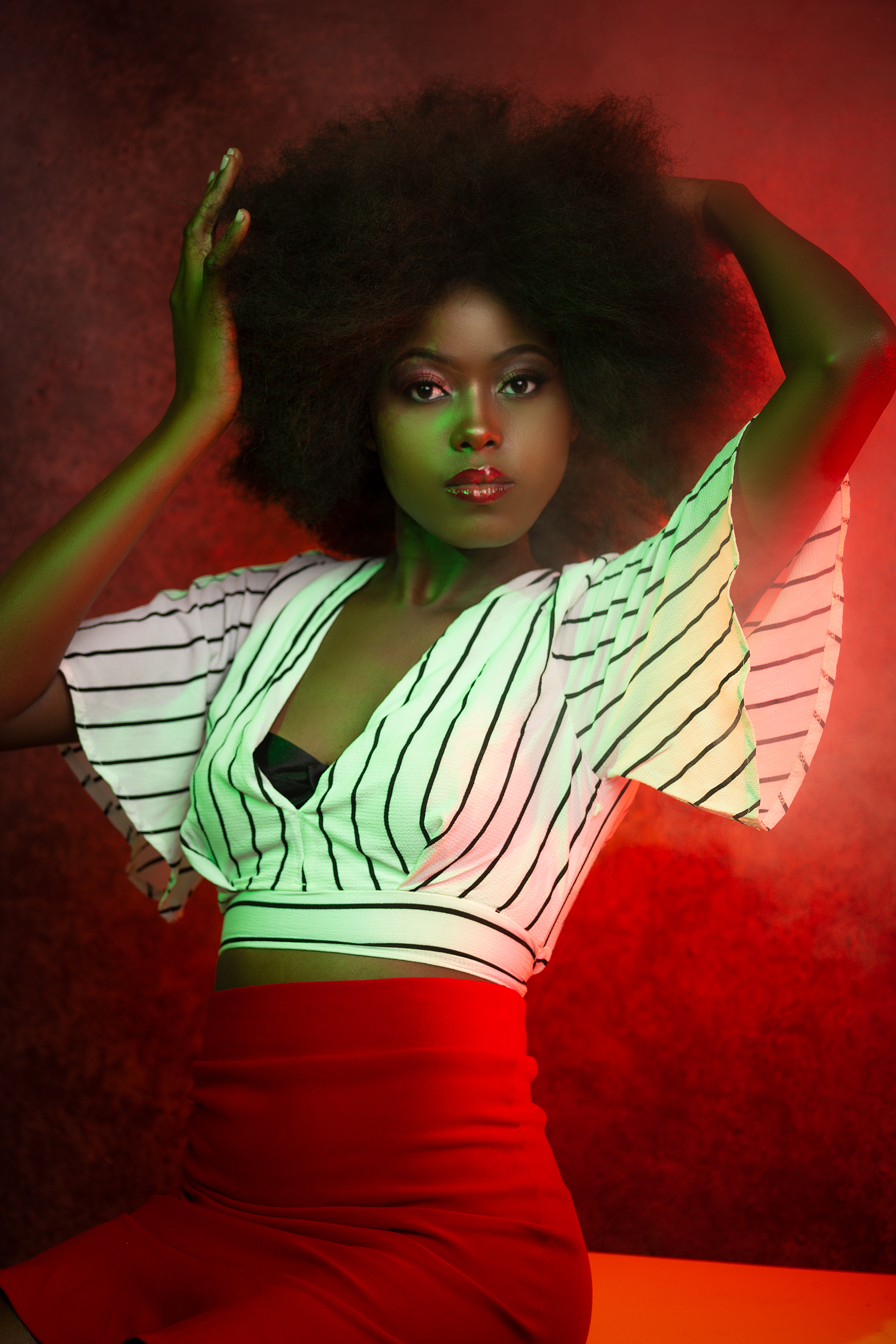 Editorial shoot featuring Evening outfit