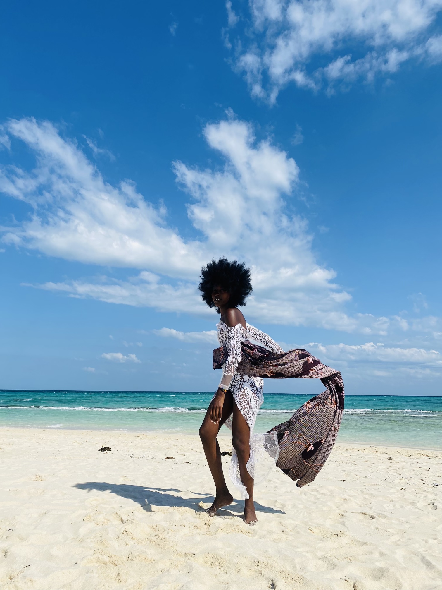 Lifestyle shoot featuring Evening outfit