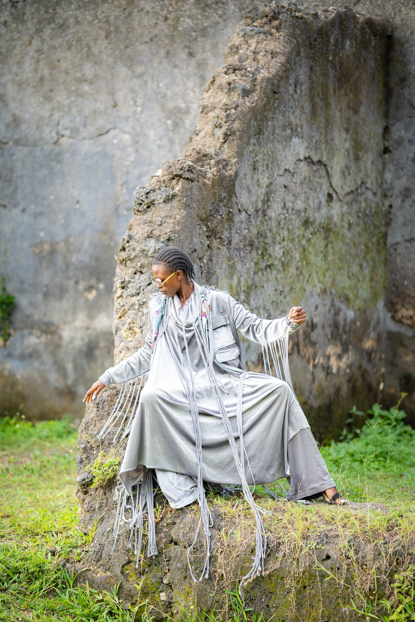 Outdoor shoot featuring Evening outfit