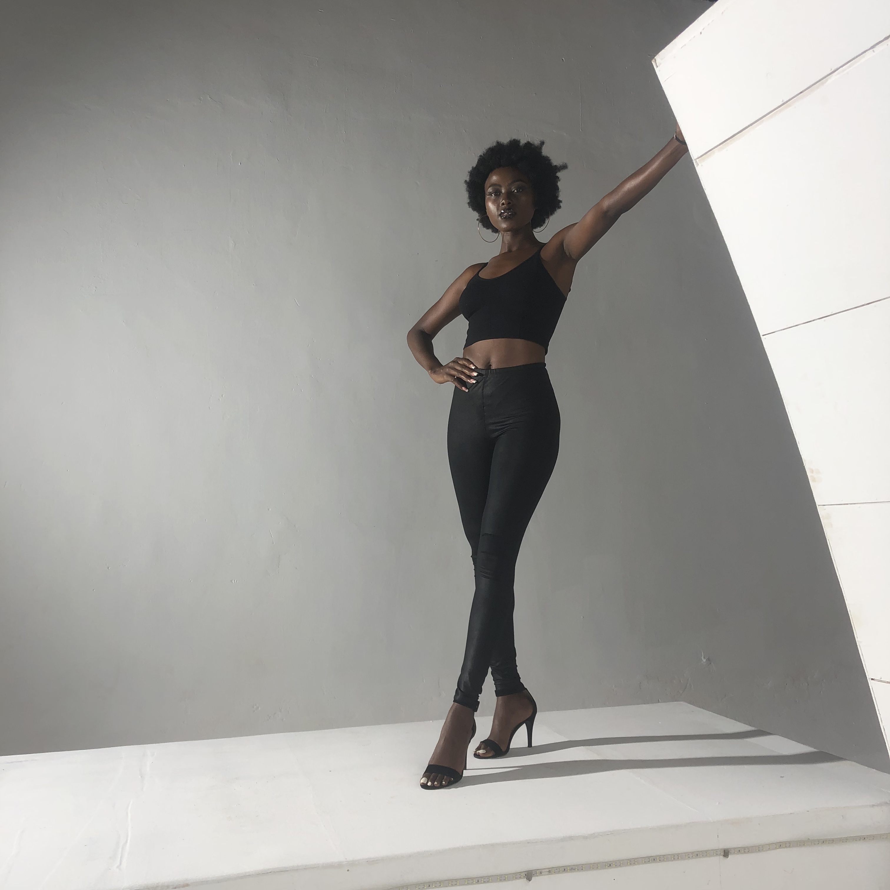 Studio shoot featuring Evening outfit